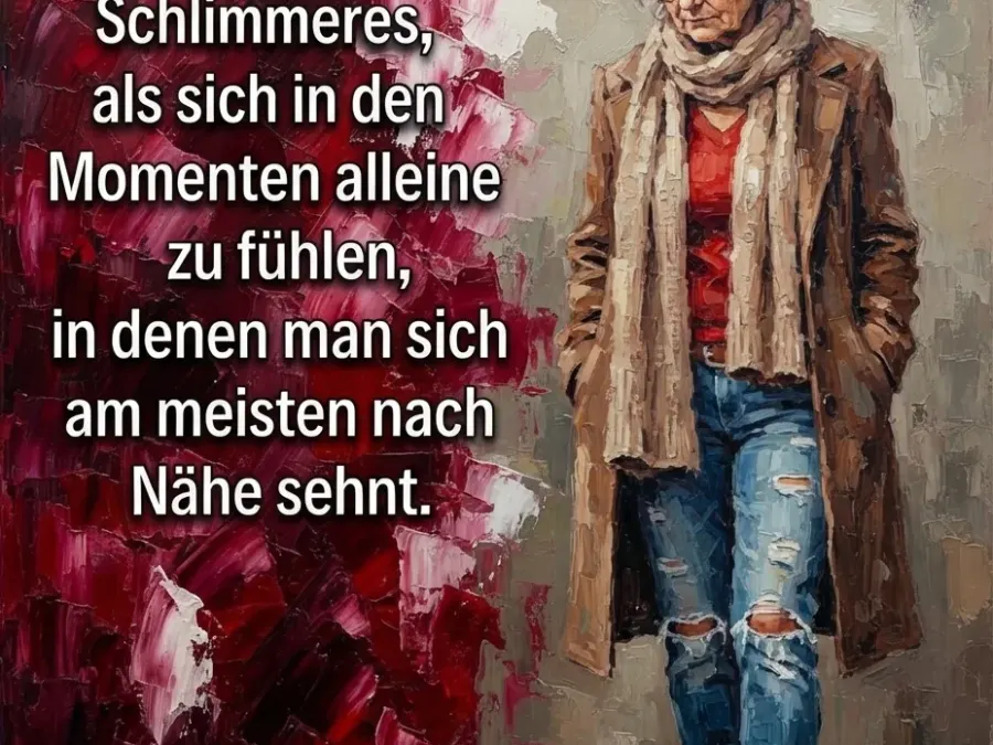 Allein in Momenten der Verletzlichkeit