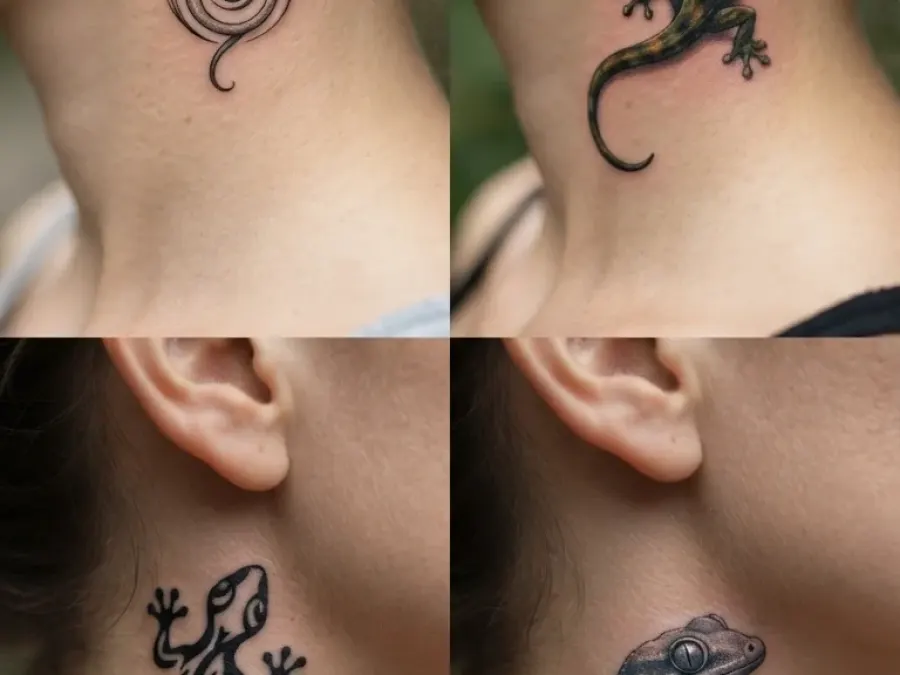 Gecko-Tattoo mit deren Bedeutungen