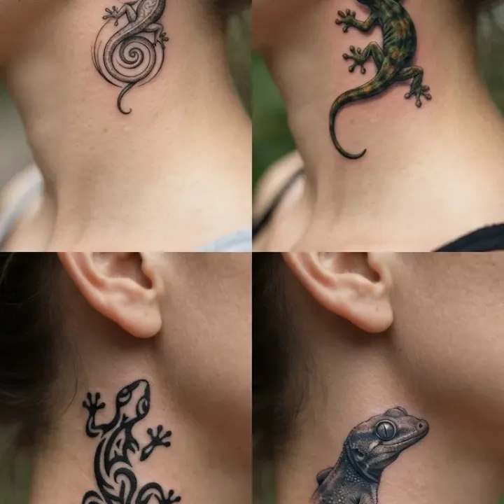 Gecko-Tattoo mit deren Bedeutungen