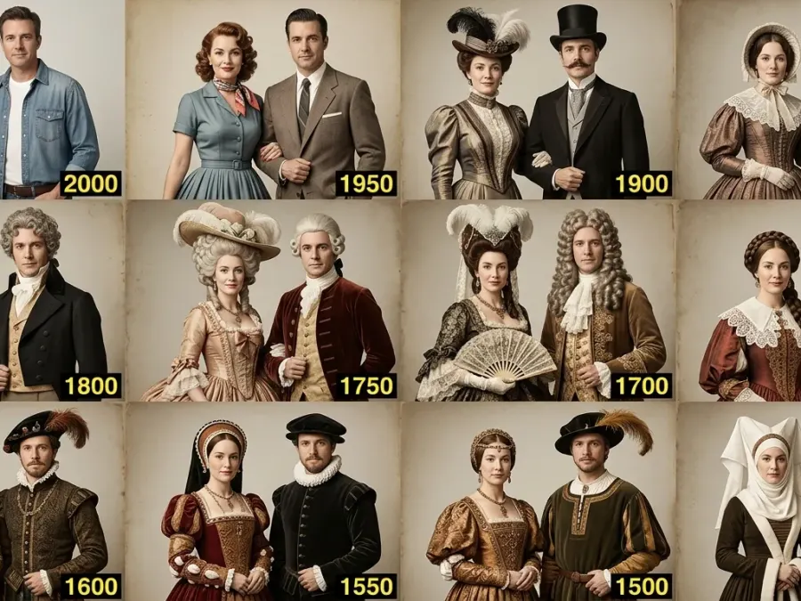 Collage über Jahrhunderte