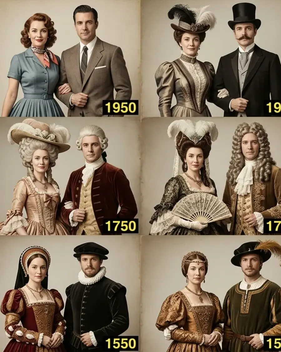Collage über Jahrhunderte