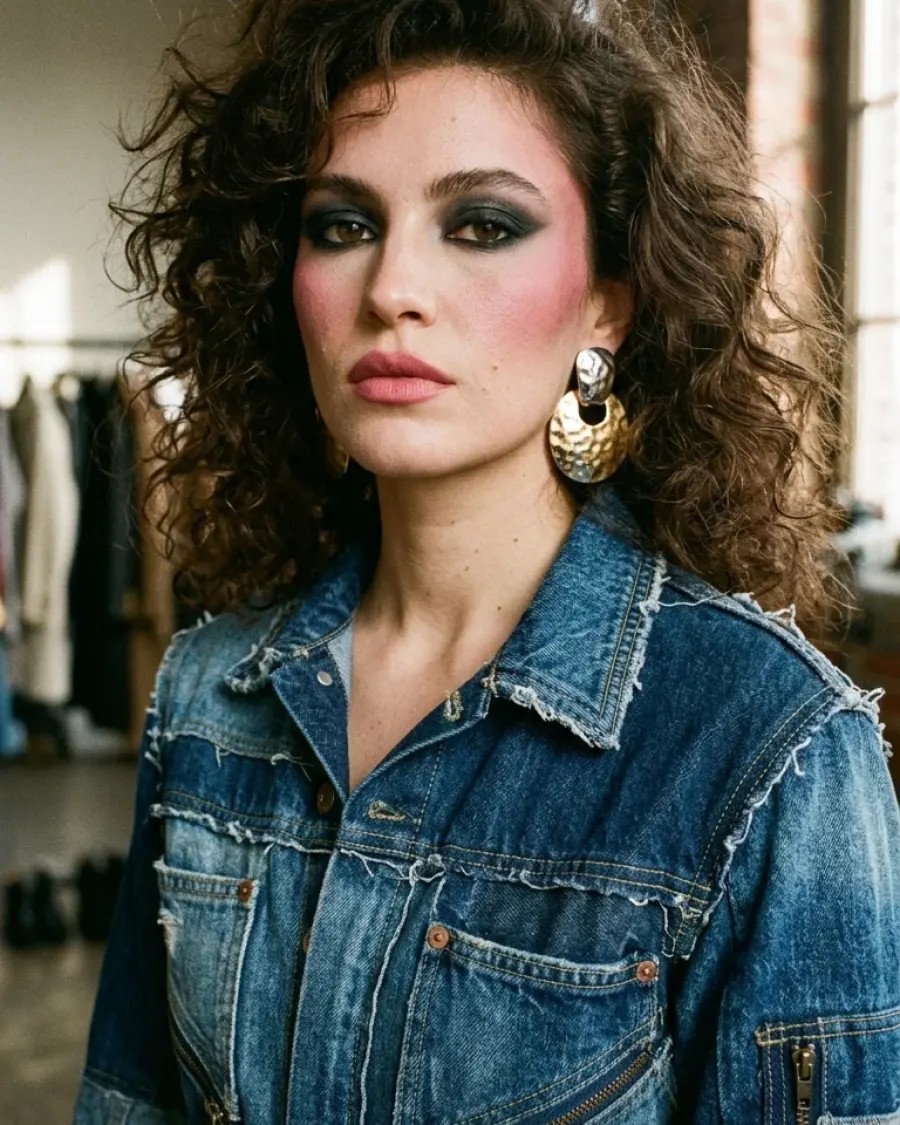 Fashion-Porträt aus xBeliebigen-Jahrzent (1980er)