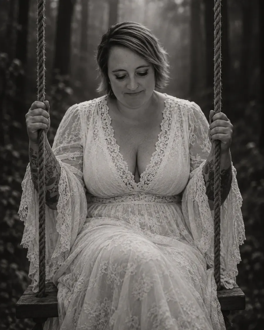 🖤🌲 „THE SILENT SWING“ – Universal Female Reference Prompt