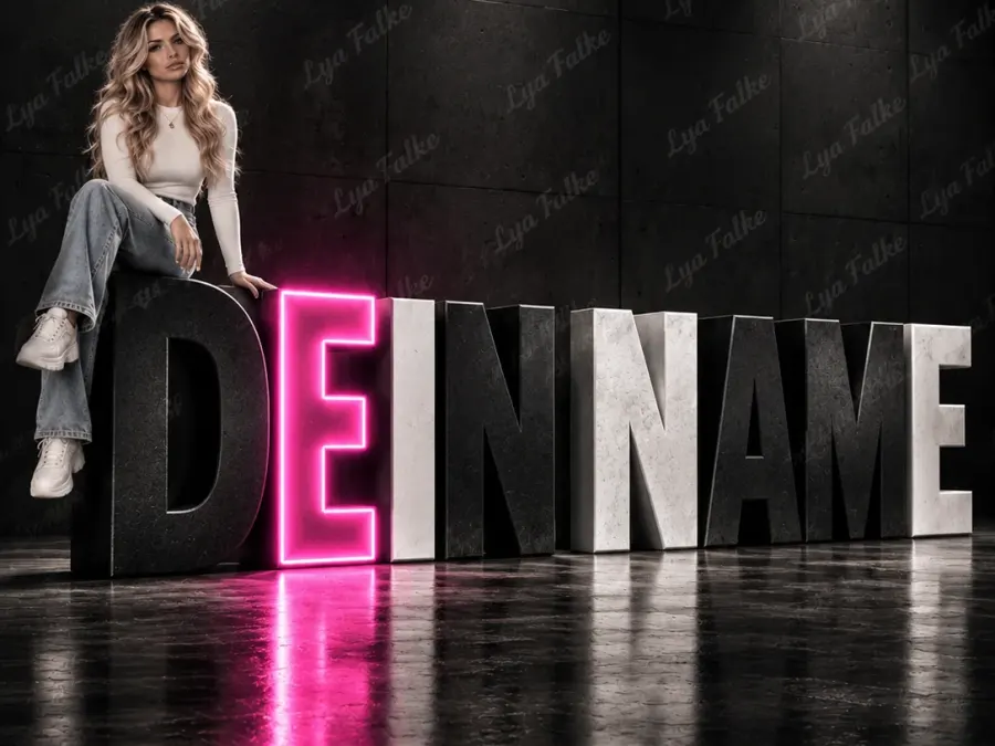 🎨 DEIN NAME | Neon Art Gallery