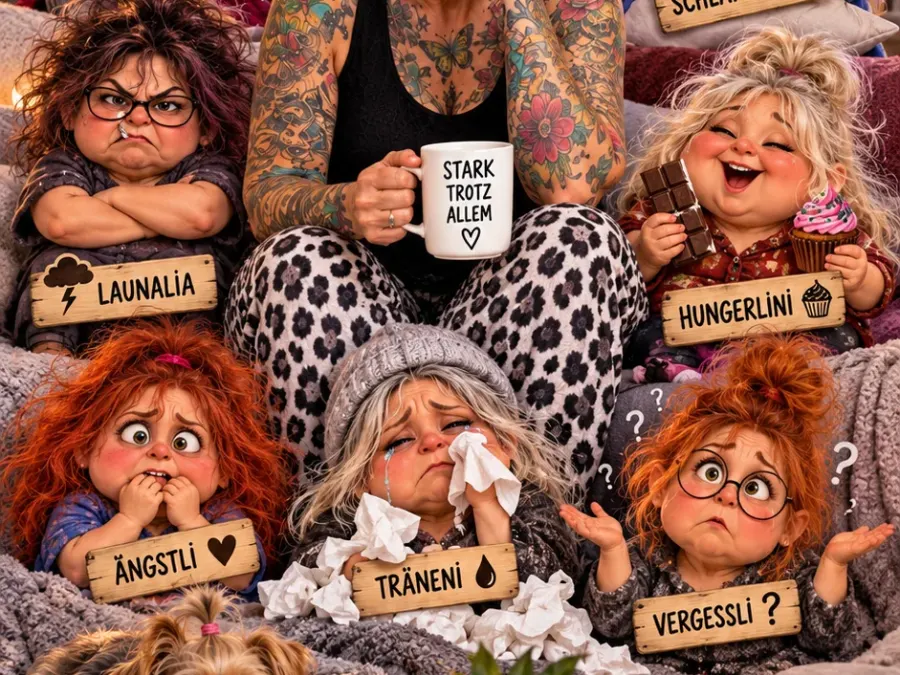 „Die 7 Wechseljahres-Zwerge – Chaos, Charme & ganz viel Humor“ 😂🔥💤🍫💧