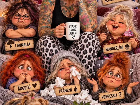 „Die 7 Wechseljahres-Zwerge – Chaos, Charme & ganz viel Humor“ 😂🔥💤🍫💧