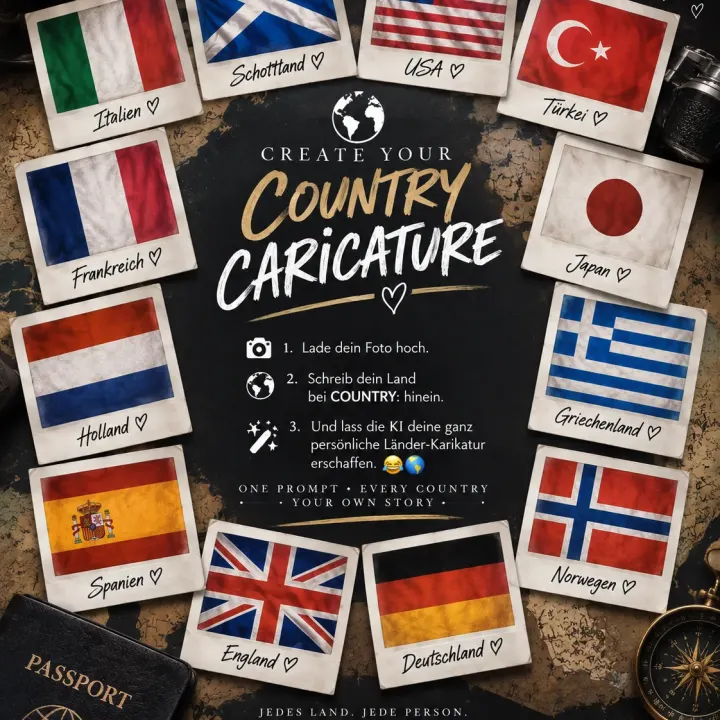 🌎CREATE YOUR COUNTRY CARICATURE