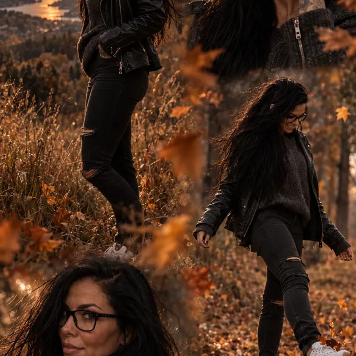 Herbst in mehreren Momenten