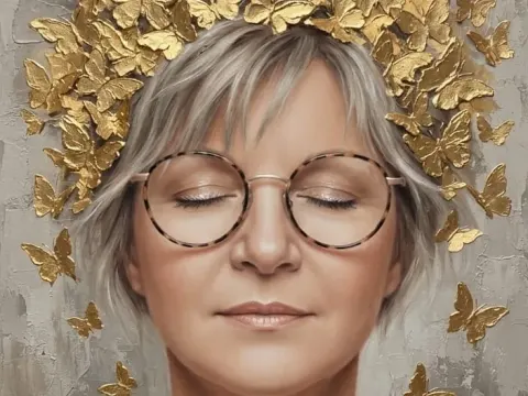 Innere Ruhe und goldene Flügel
