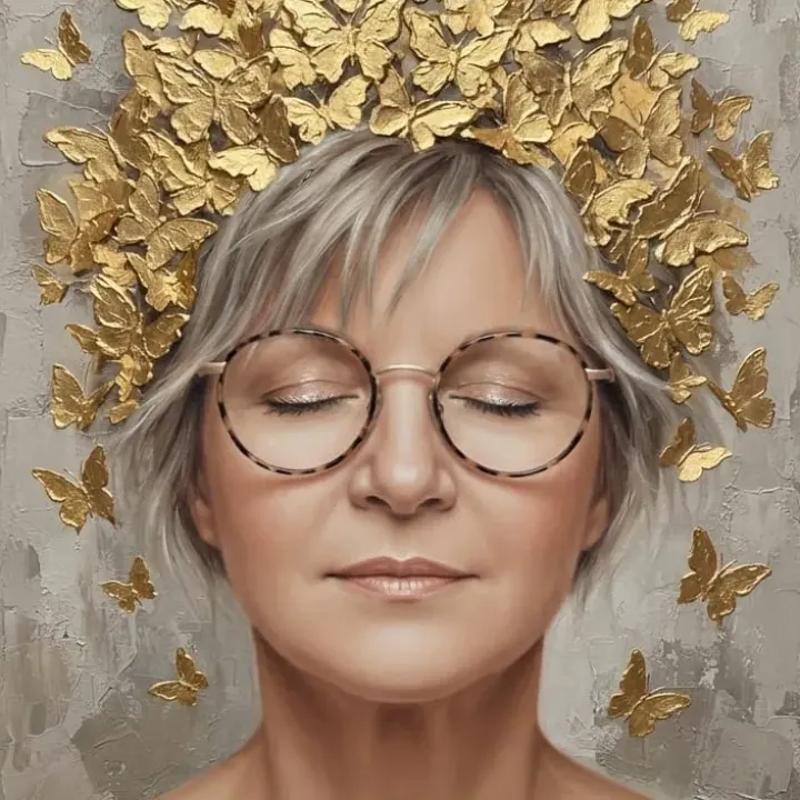 Innere Ruhe und goldene Flügel