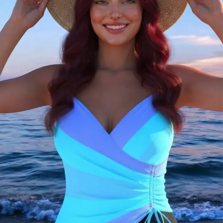 Sun-Kissed Reverie: Embraced by Azure and Woven Shade
