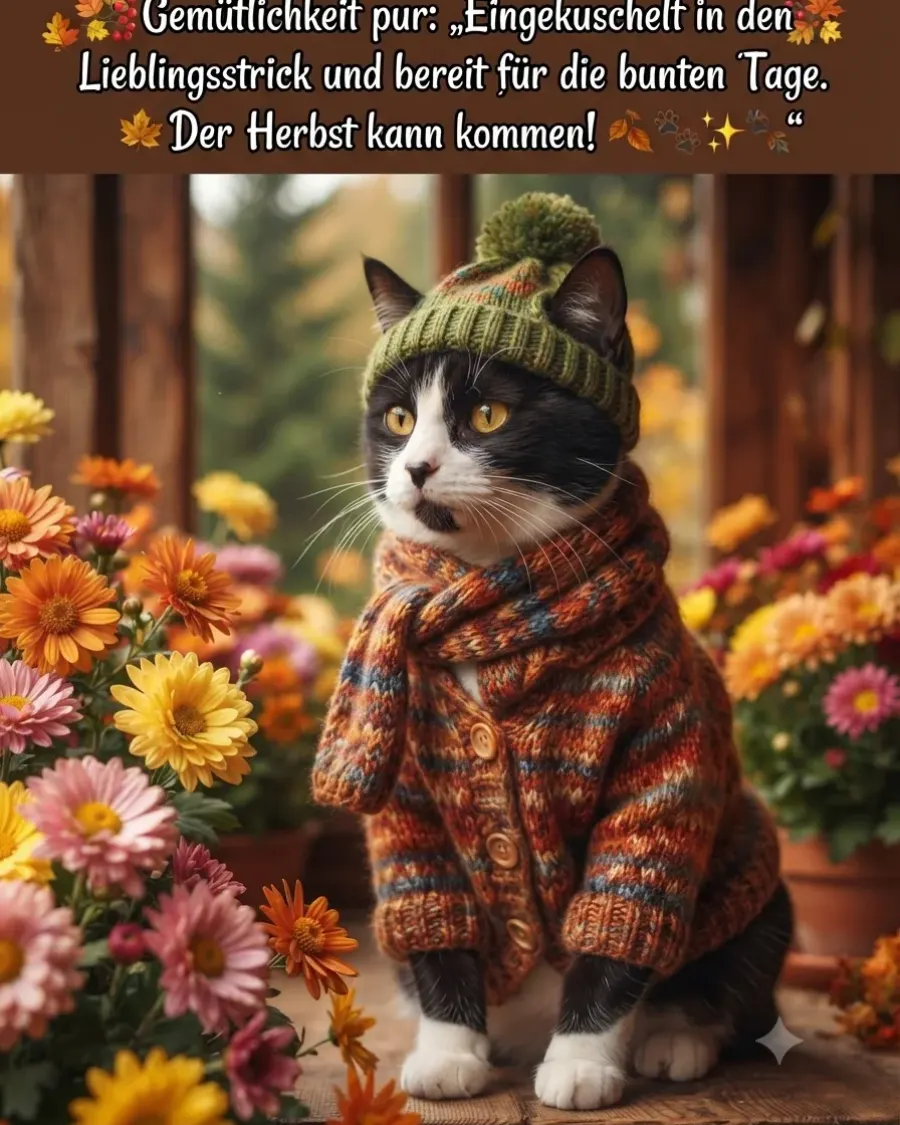 Eingekuschelt in die bunte Jahreszeit