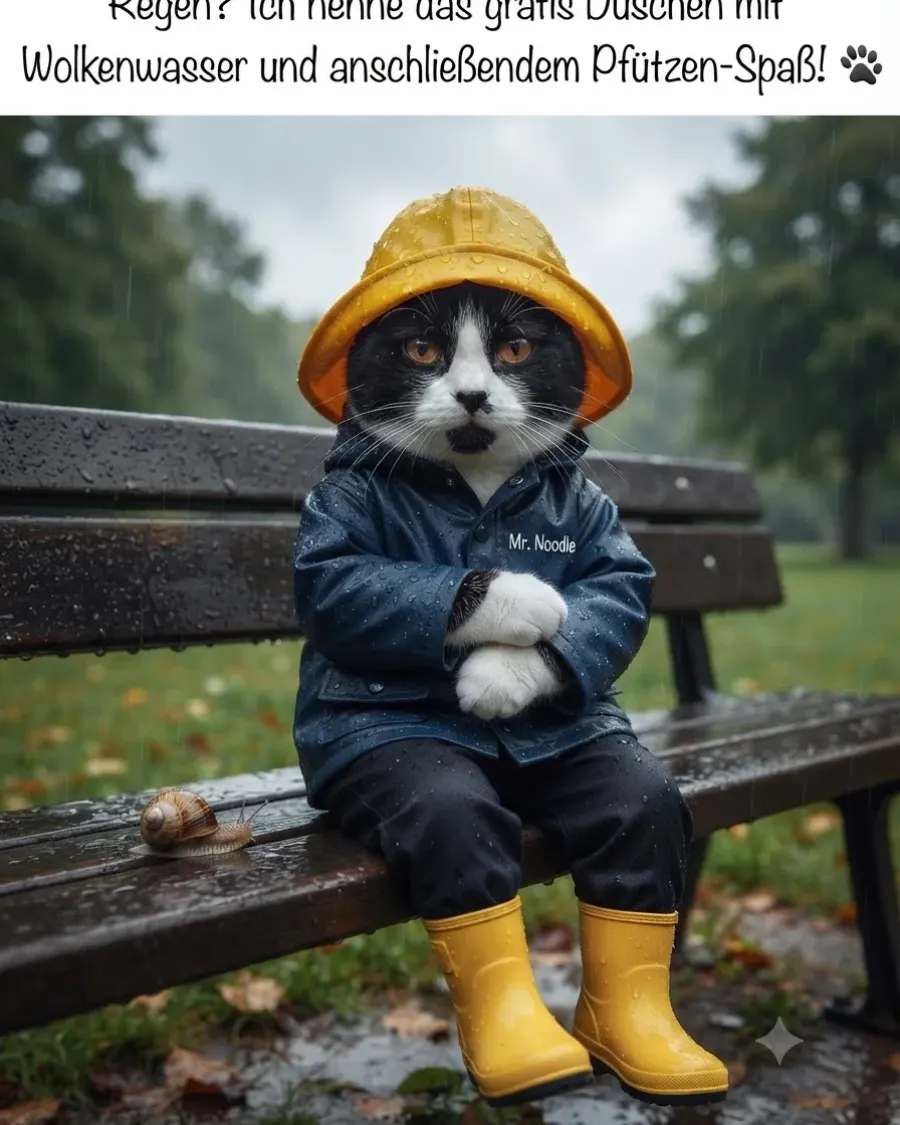 Bestens gerüstet für das nächste Pfützen-Abenteuer! ☔