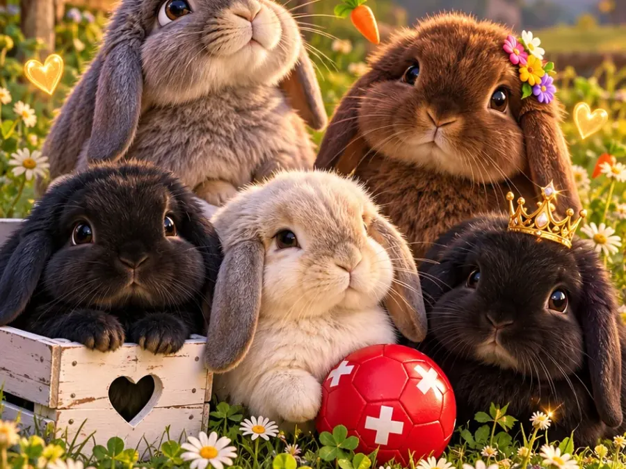 Die 5 Freunde – Ein flauschiges Denkmal für den Internationalen Hasen-Tag
