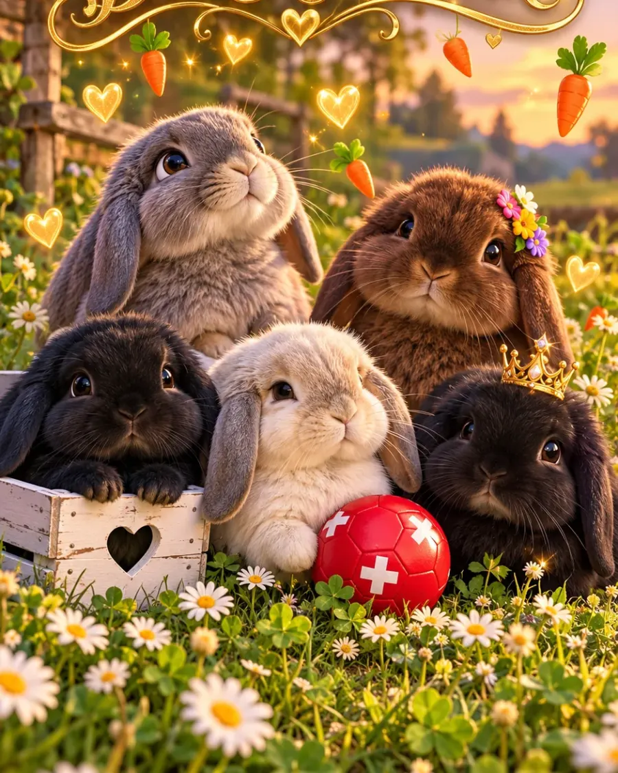 Die 5 Freunde – Ein flauschiges Denkmal für den Internationalen Hasen-Tag