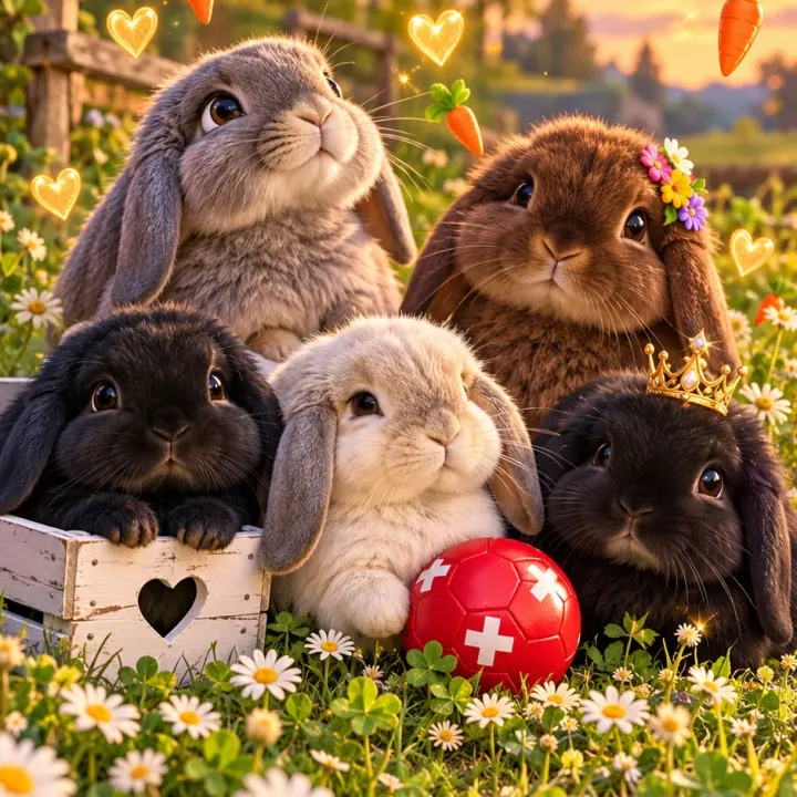 Die 5 Freunde – Ein flauschiges Denkmal für den Internationalen Hasen-Tag