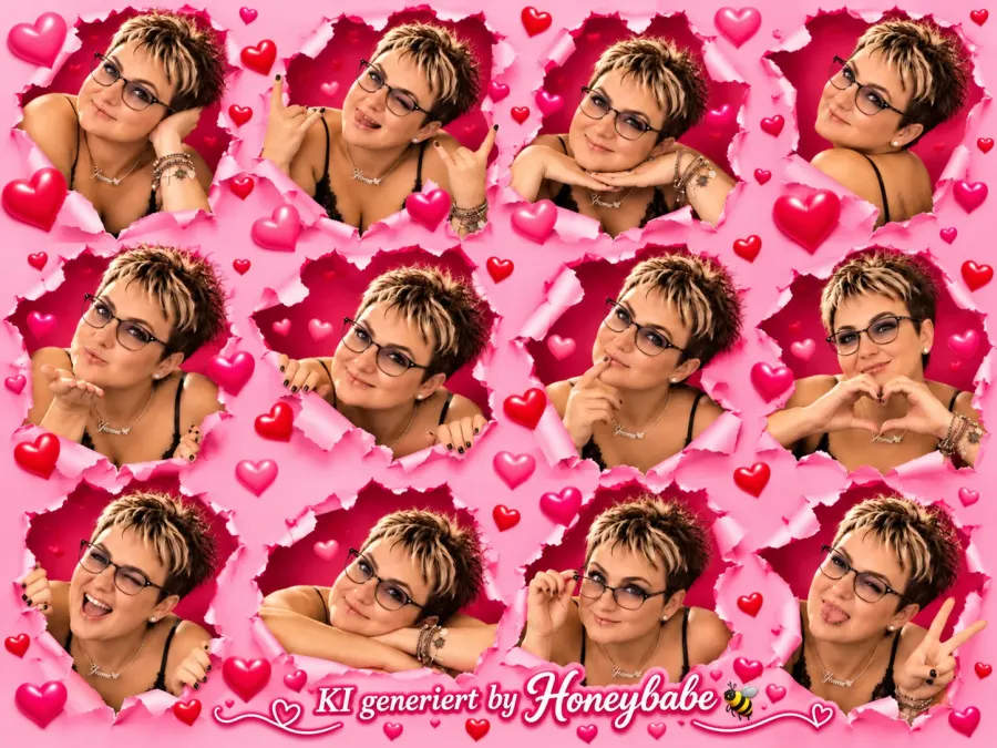 verspielte Valentinstags Collage
