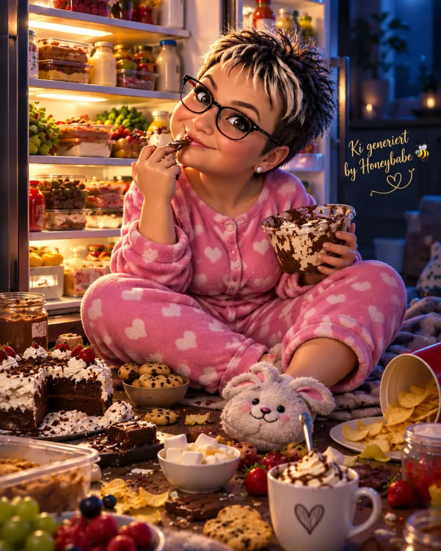 Mäechenhafte wiekende Szene bei Nacht