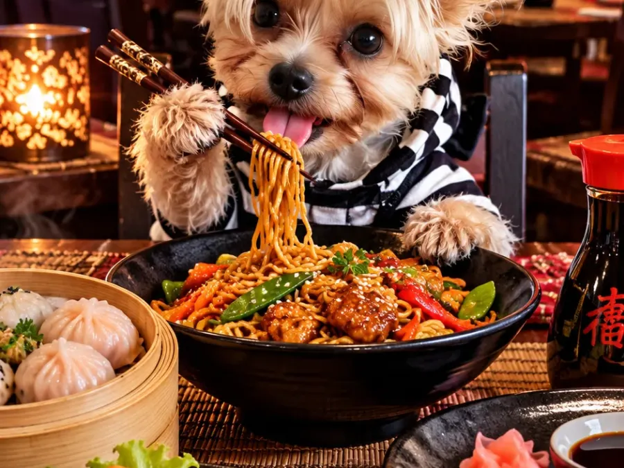 MEIN HAUSTIER IM ASIA-RESTAURANT 🐾🤣