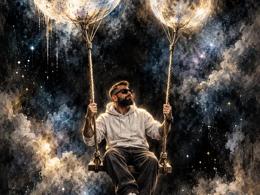 Charcoal Cosmic Swing