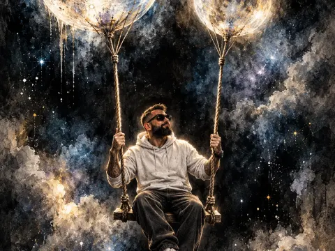 Charcoal Cosmic Swing