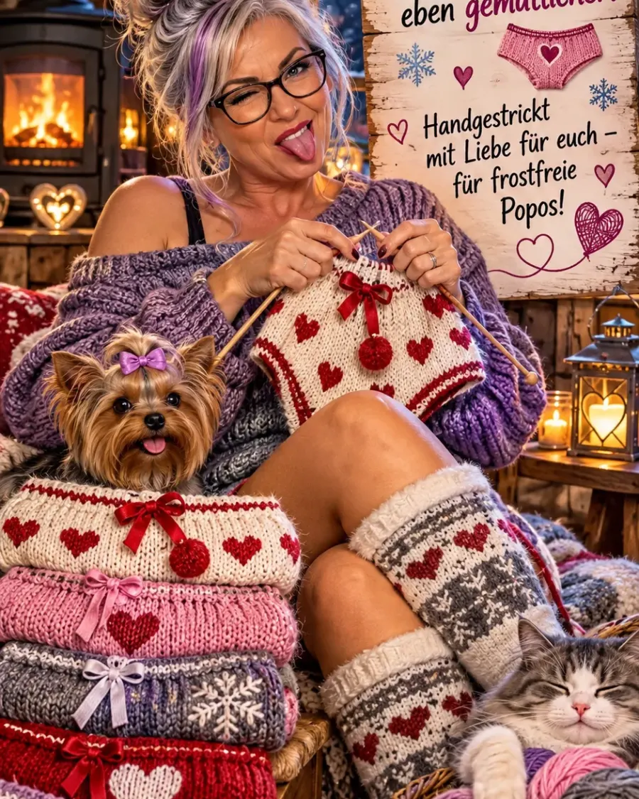 FROSTFREIE POPOS – HANDGESTRICKT MIT LIEBE! 💜😂🧶