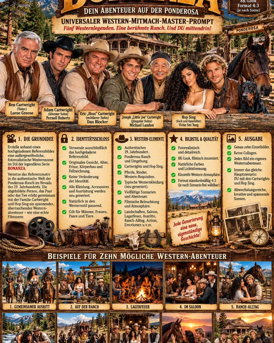 🤠 BONANZA – DEIN ABENTEUER AUF DER PONDEROSA