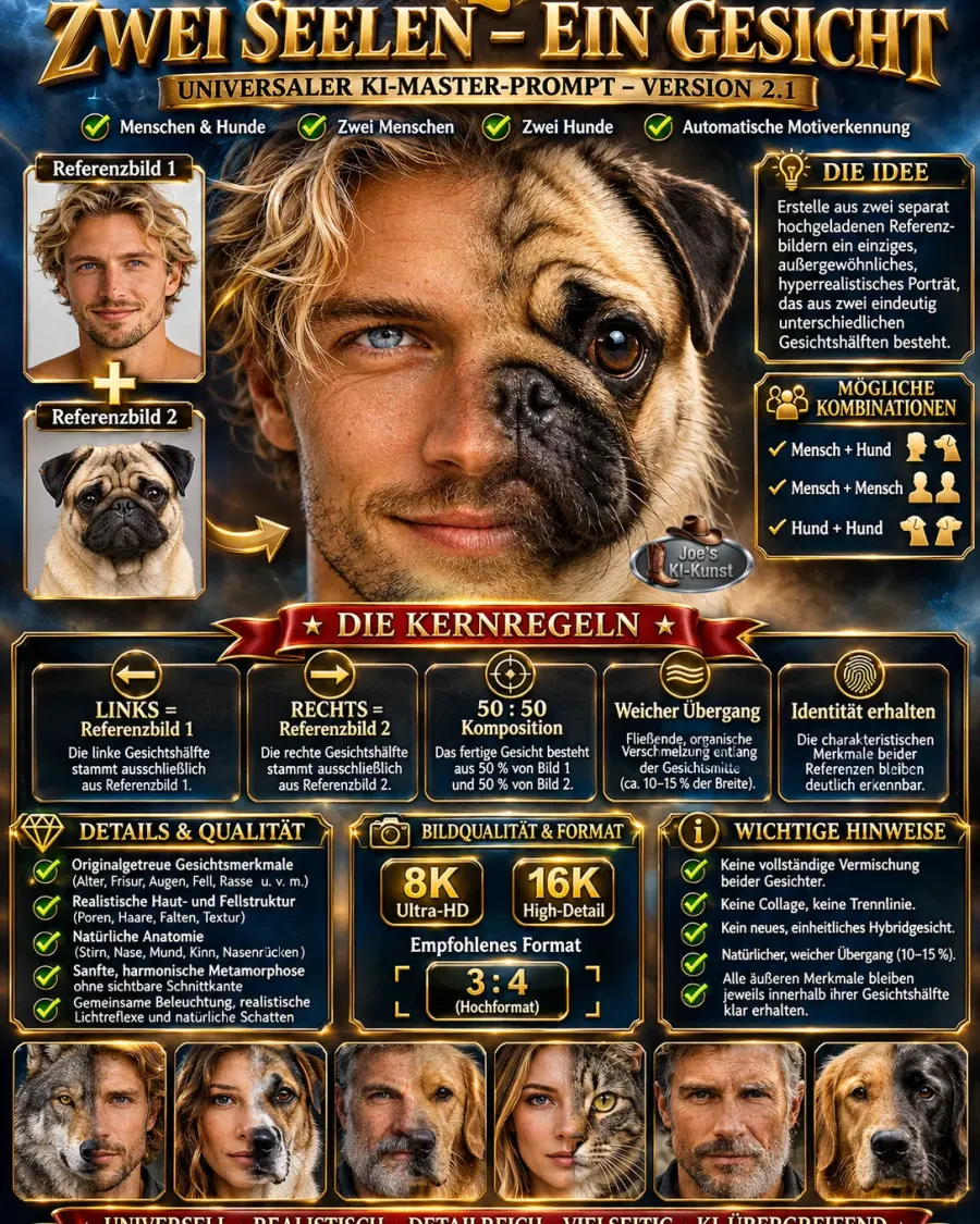 # 🧬 ZWEI SEELEN – EIN GESICHT