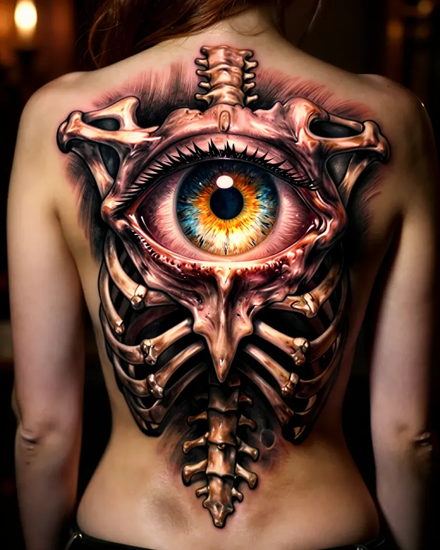 Tattoo - Auge- Knochen