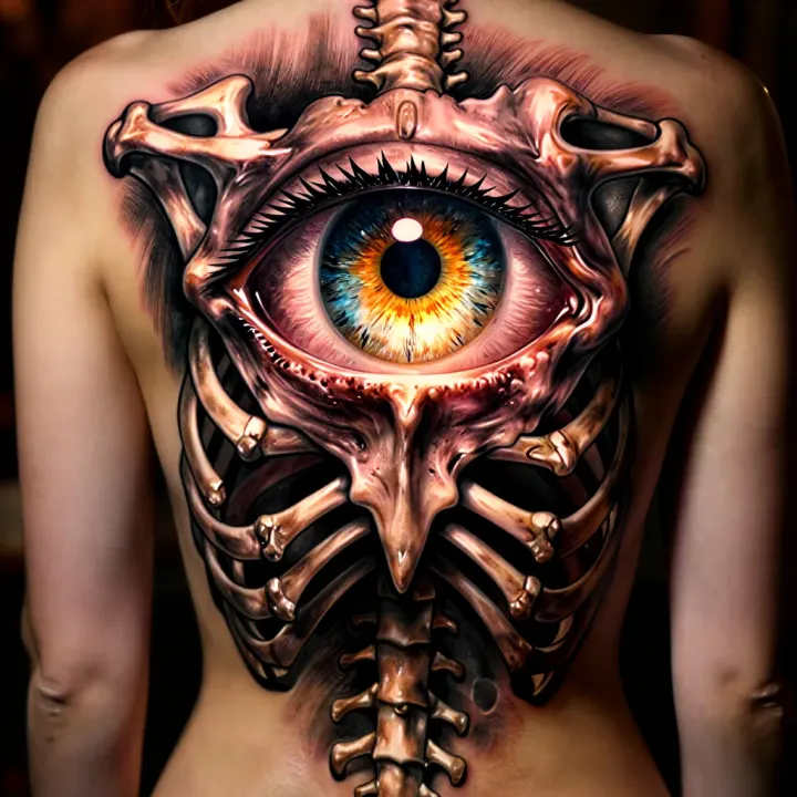 Tattoo - Auge- Knochen
