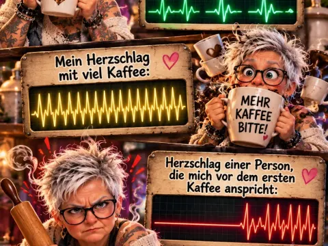 MEIN HERZSCHLAG – MIT UND OHNE KAFFEE! 🤣☕❤️