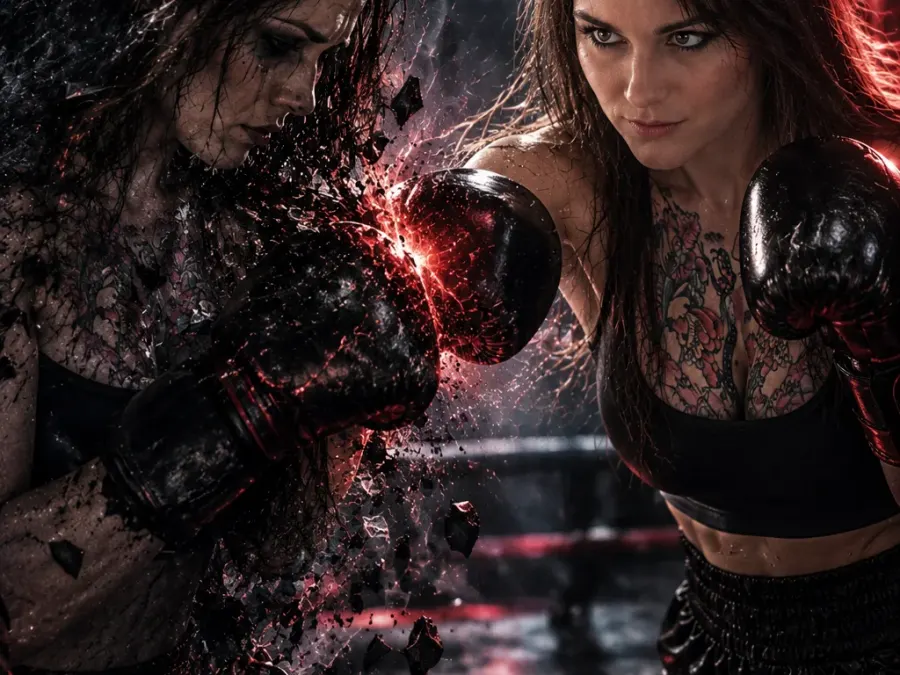 Mein härtester Kampf war nie gegen andere. Sondern gegen die Person, die ich einmal war. 🖤🥊