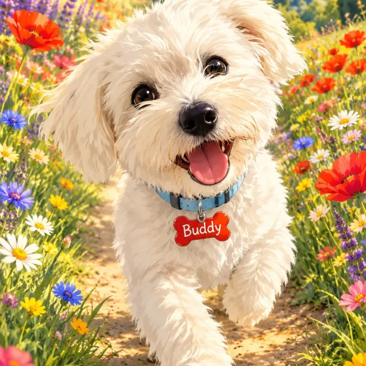 Dein Hund als Illustration Smartphone Wallpaper