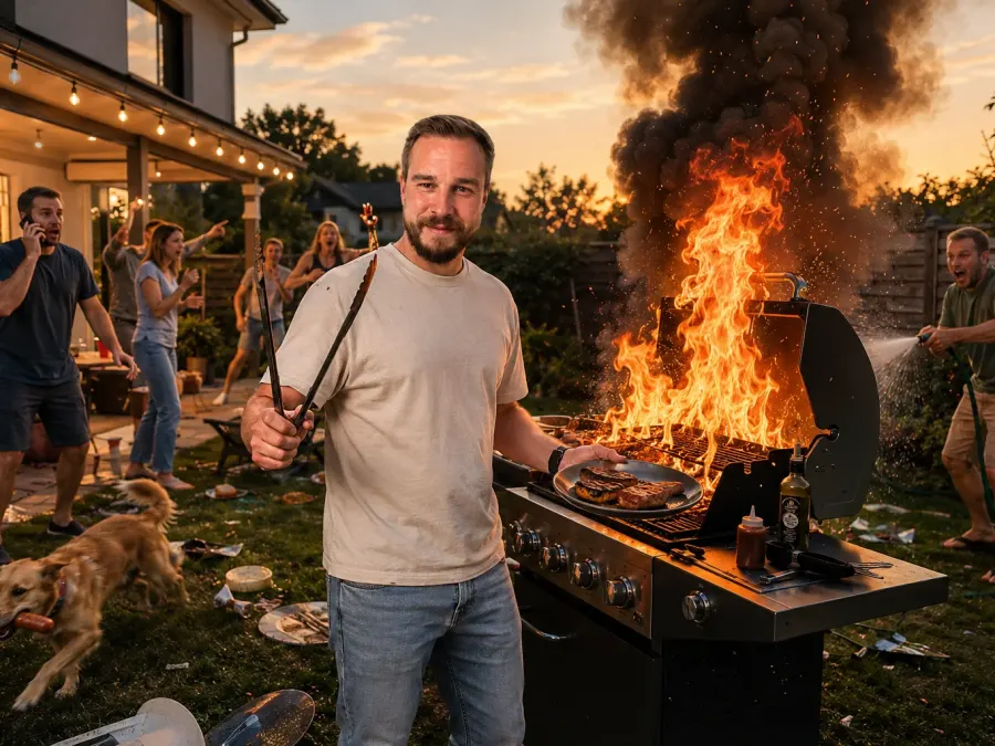 Grillmeister im Flammen-Chaos – Wenn die Gartenparty völlig eskaliert