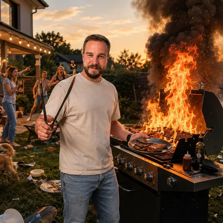 Grillmeister im Flammen-Chaos – Wenn die Gartenparty völlig eskaliert
