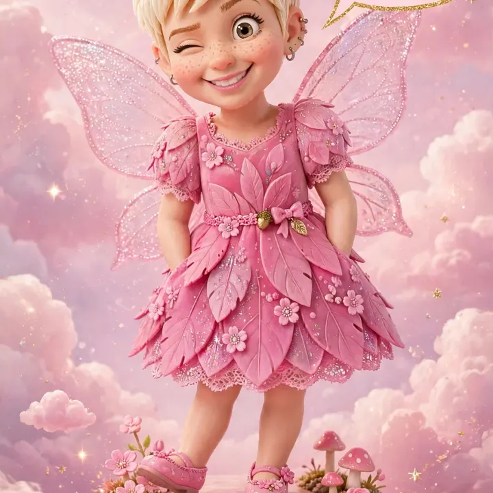 3D Pixie Figur
