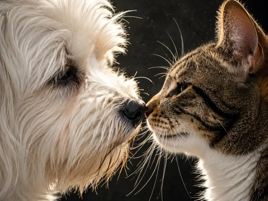 Hund & Katze - Doppelportrait