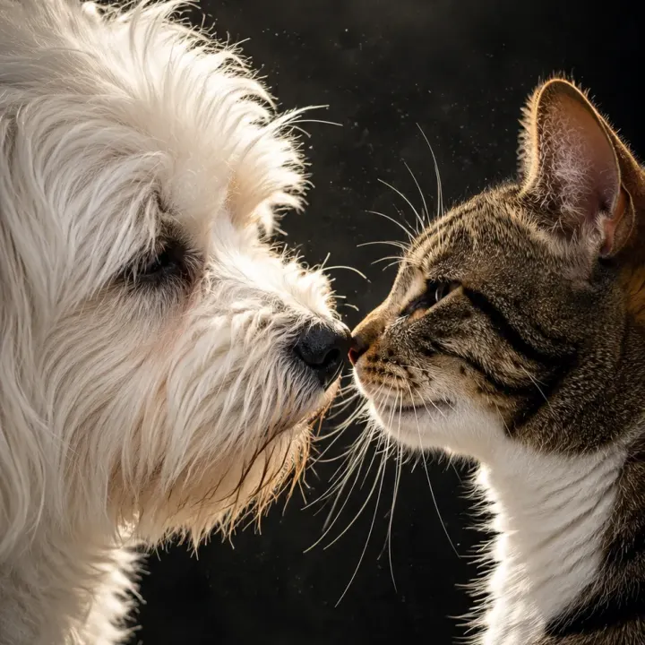 Hund & Katze - Doppelportrait
