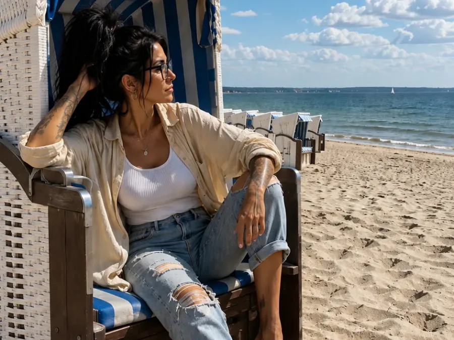 Ostsee im Strandkorb ☀️🌊