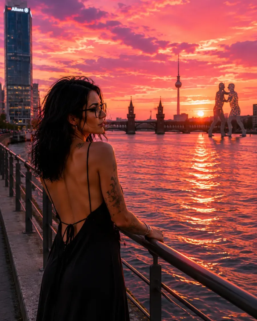 Berlin Spree Sunset 🖤🌇