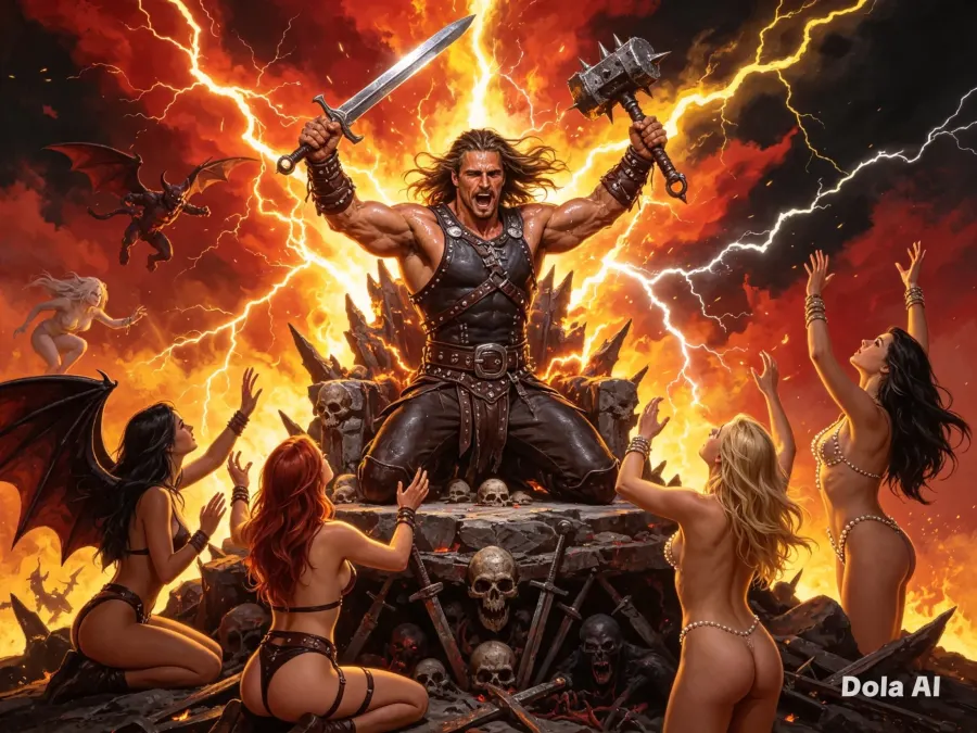 Düsterer Fantasy-Krieger Teil 3