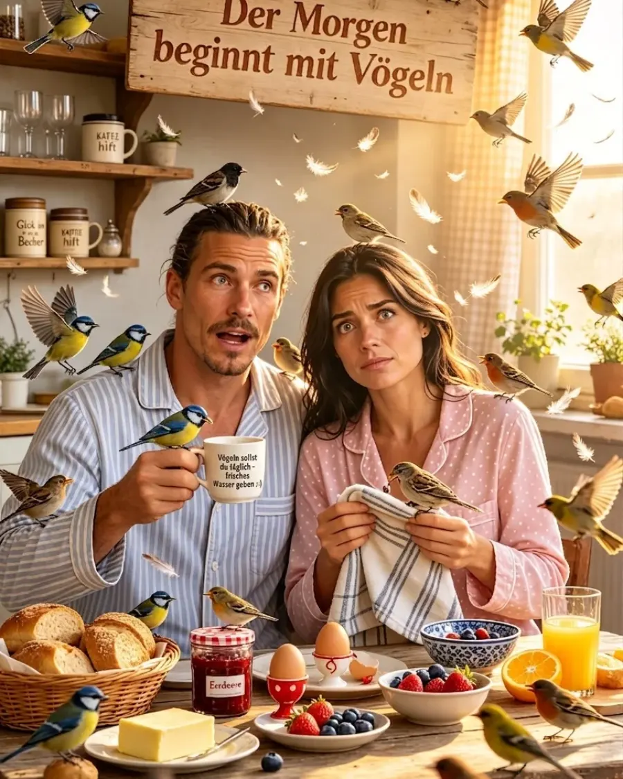 Der Morgen beginnt mit Vögeln