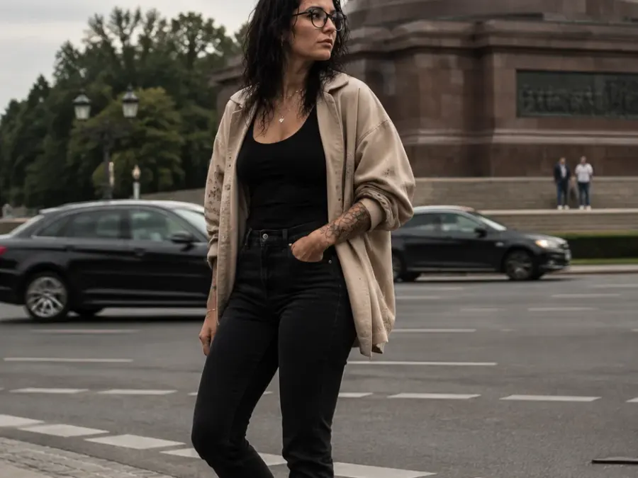 Verträumt an der Berliner Siegessäule 🖤🏙️