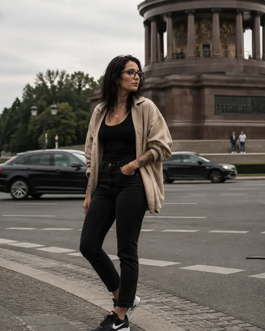 Verträumt an der Berliner Siegessäule 🖤🏙️