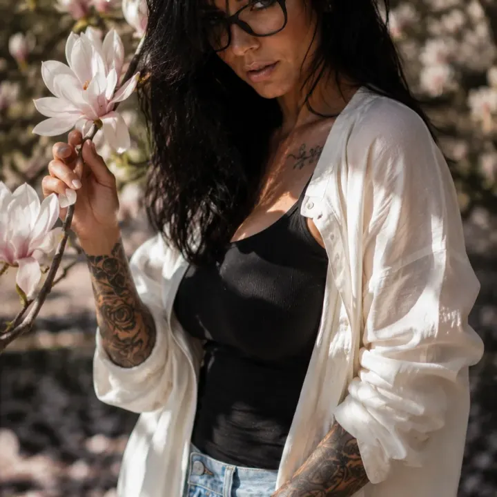 Unter dem Magnolienbaum