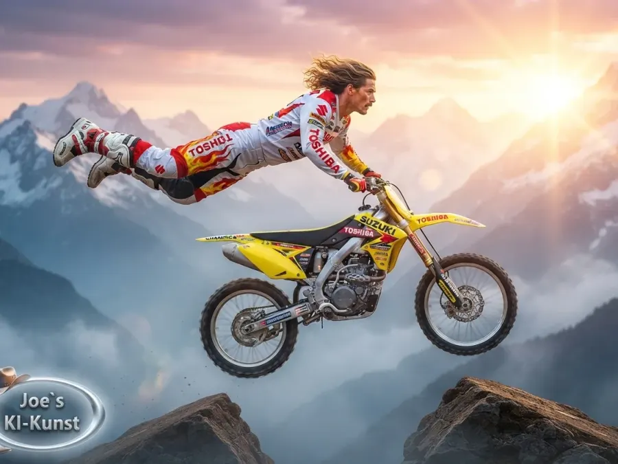 Freestyle-Motocross in Schwindel erregender Höhe