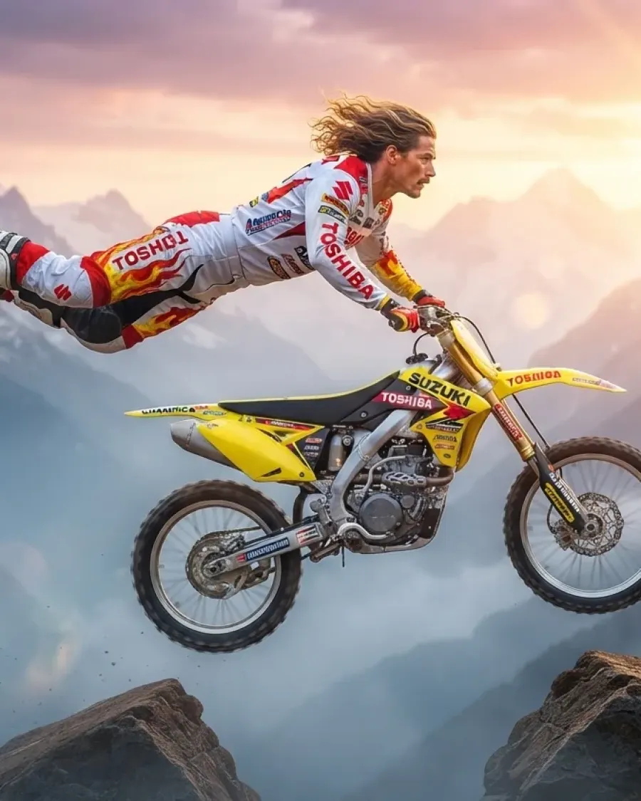 Freestyle-Motocross in Schwindel erregender Höhe