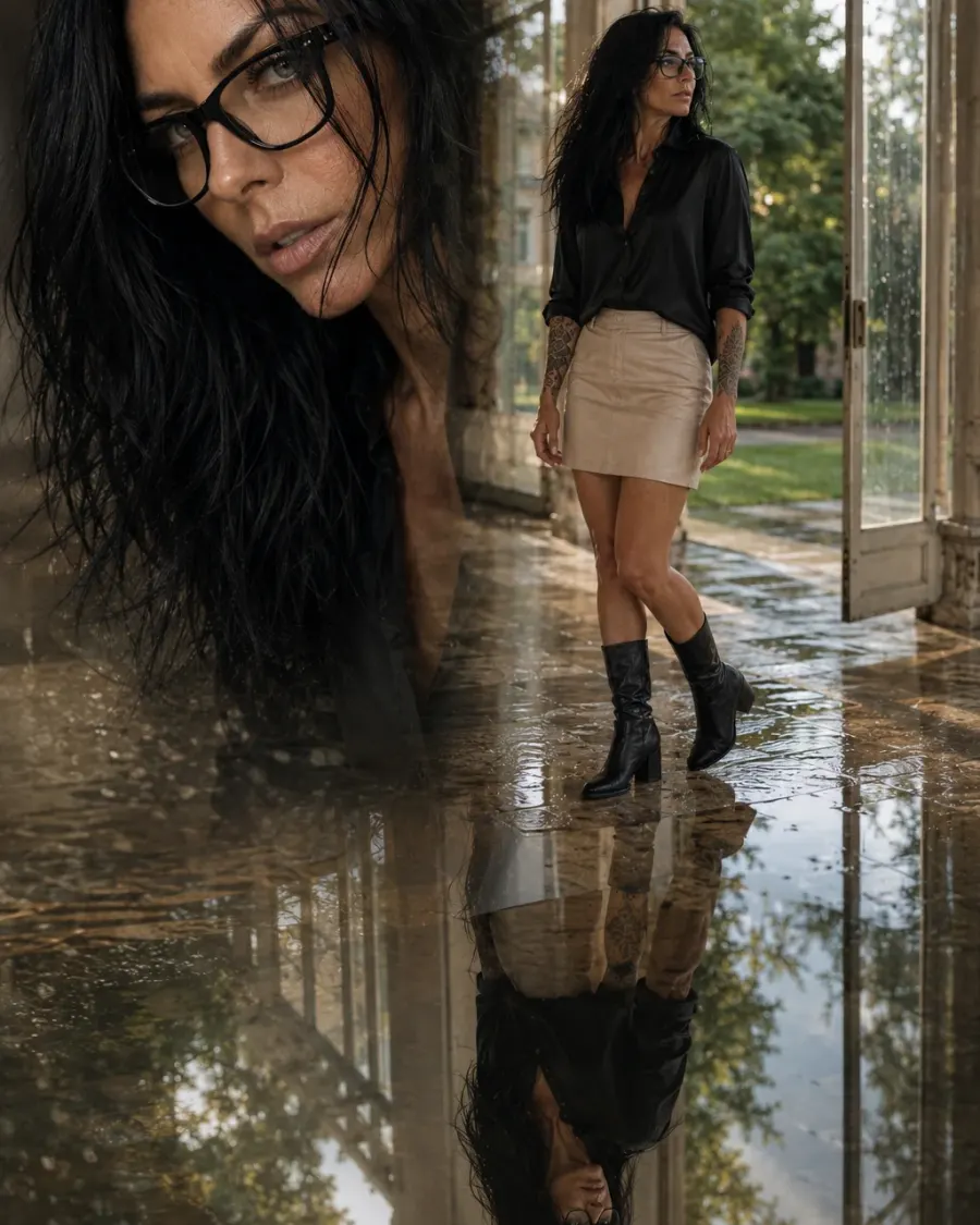 Orangerie nach einem Sommerregen