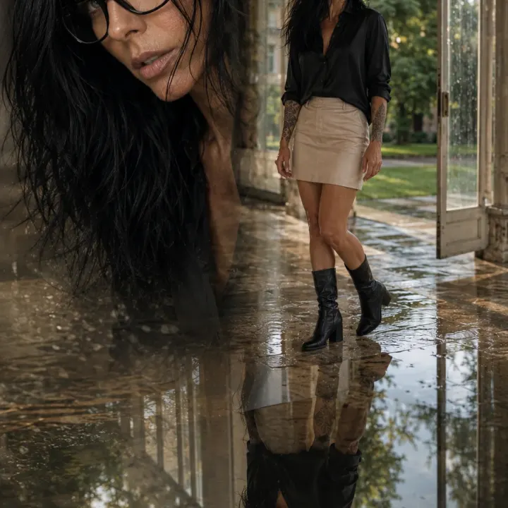 Orangerie nach einem Sommerregen