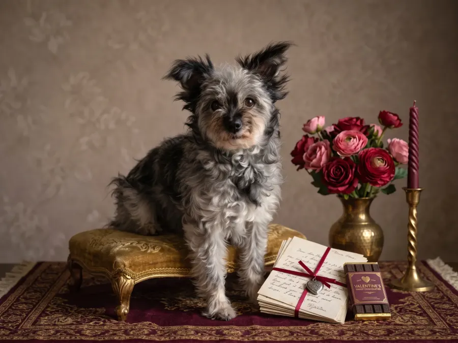 Zufallsportrait Tier Fotostudio mit Thema